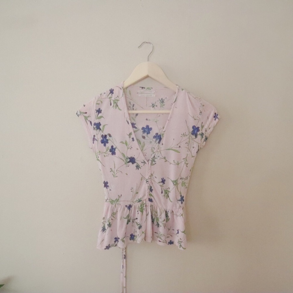 Urban Outfitters pink floral top